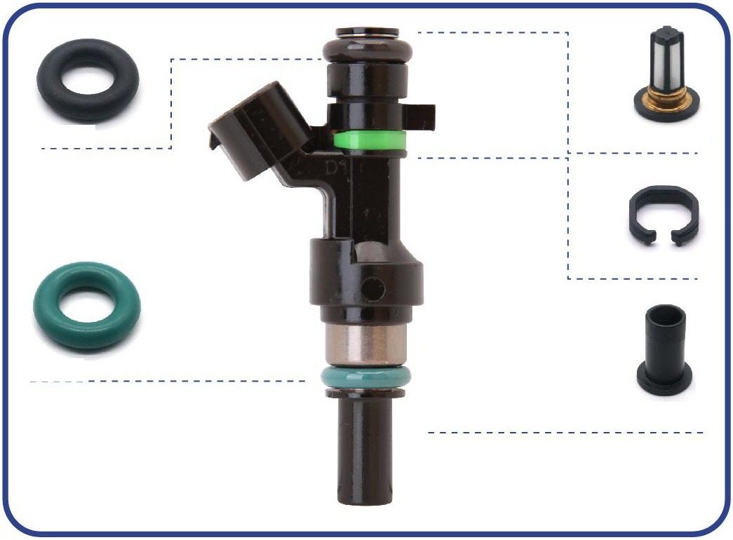 Fuel Injector Repair Kit — 1.6L 2009-2011 — OE 16600-ED000 / FBY1160