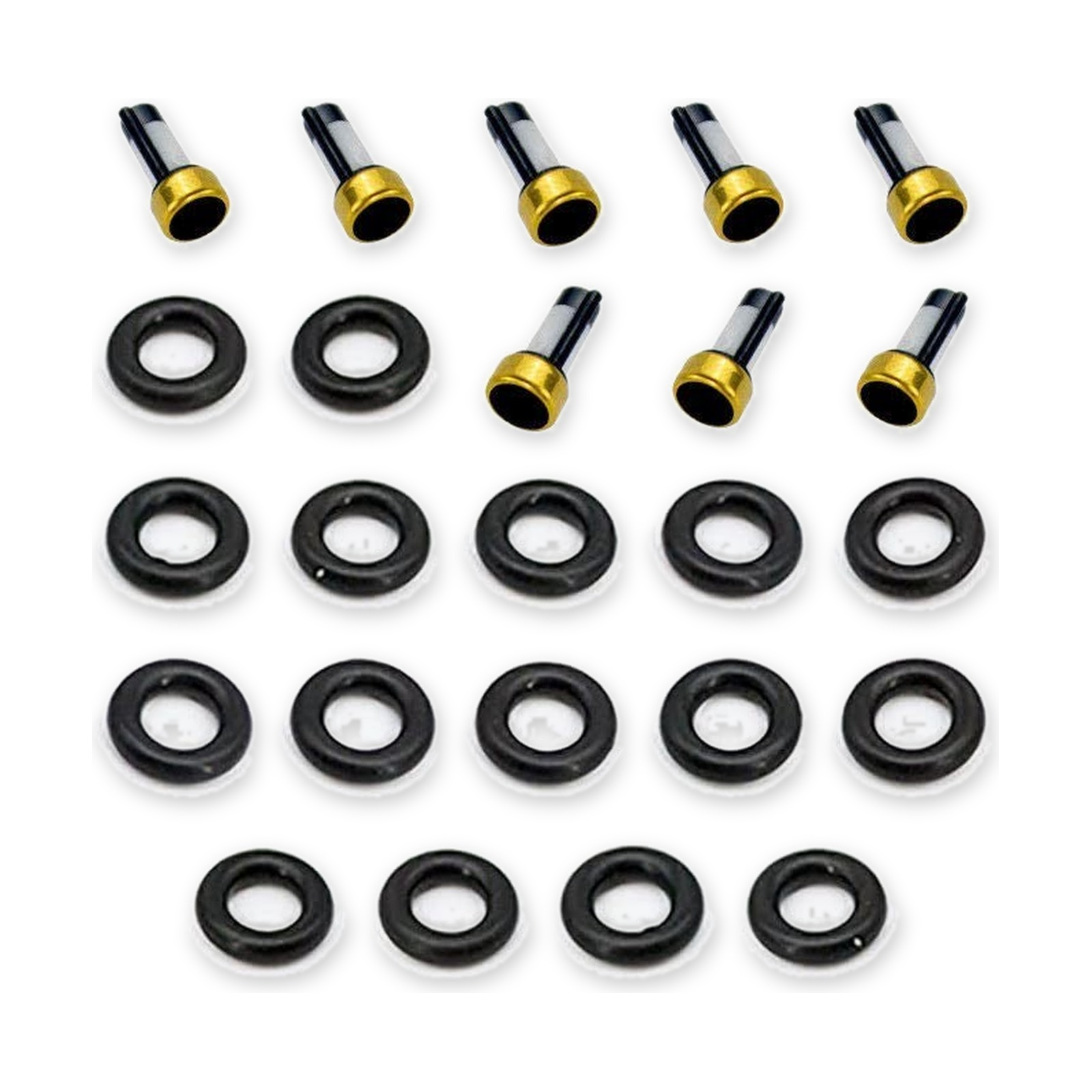 Fits Ford 4.6L / 5.4L 3V V8 kit: 16 FKM O-rings